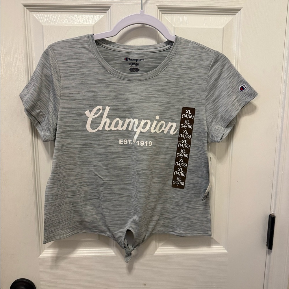 Champion Kids Heather Gray Short Sleeve Tee